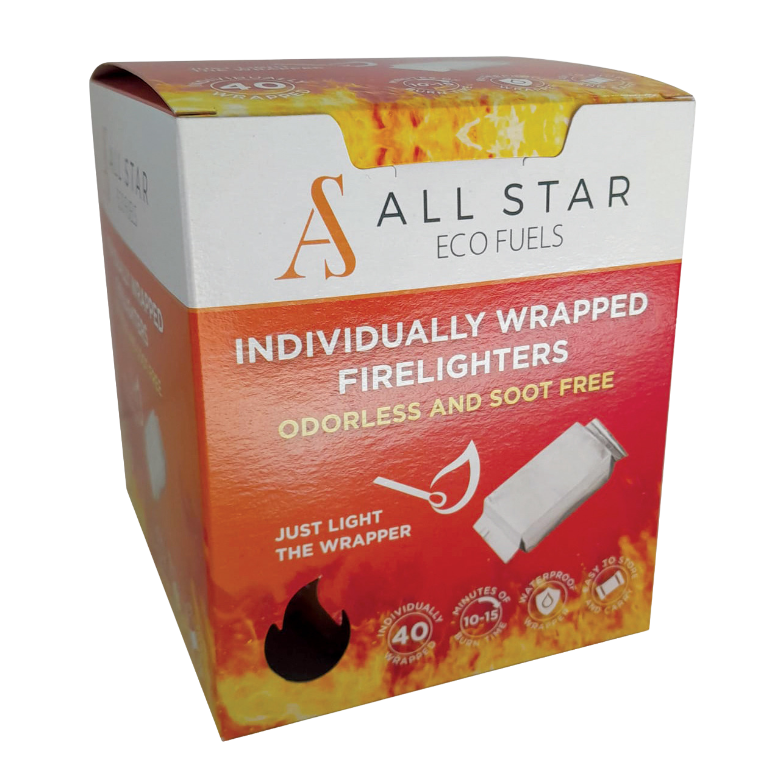 All Star Individually Wrapped Firelighters-40s (Box of 6)