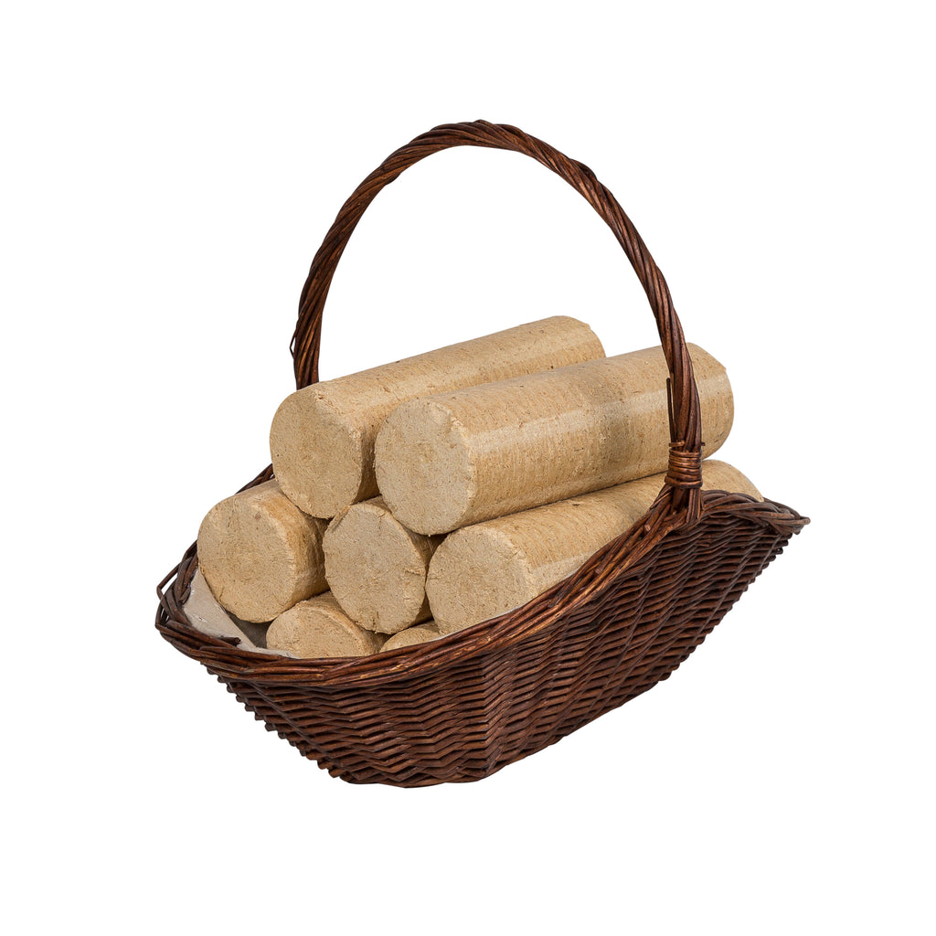 Image of Wicker basket holding All Star Premium Eco Logs