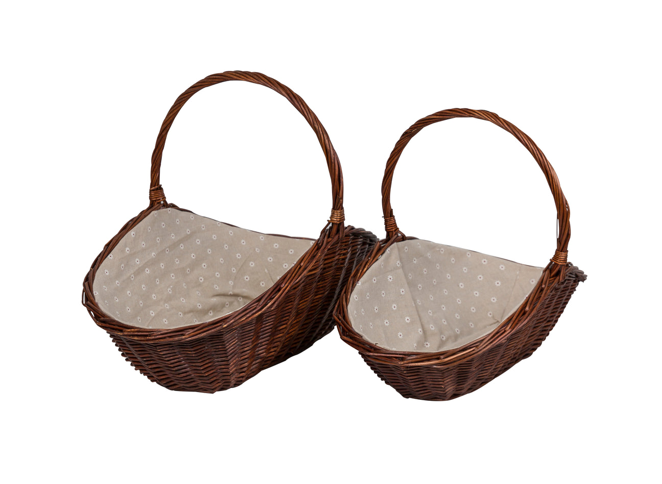 Image of a large and small wicker basket