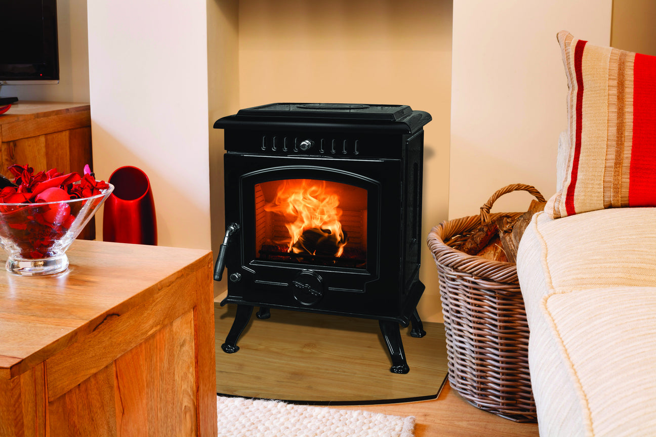 An image of The Fraser Free Standing Stove (8kW) which can burn solid fuels.